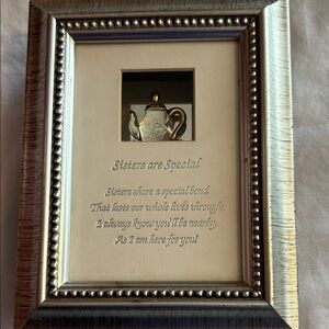 Silver Framed 'Sisters are Special' Wall Accent